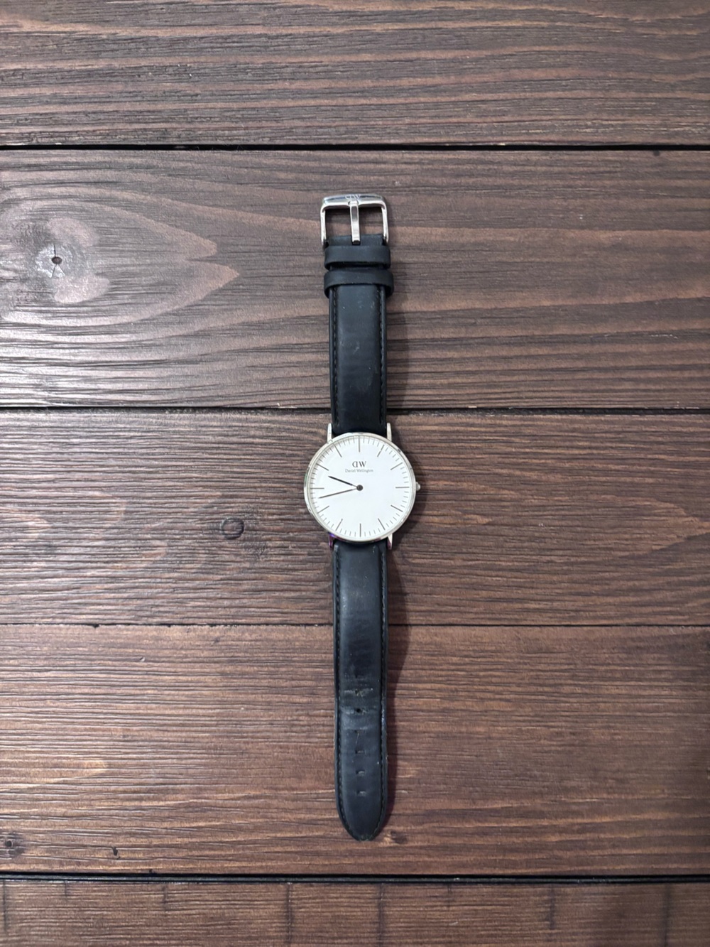 Daniel Wellington Womens Black and Silver Watch